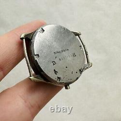 RARE BRACELET MONTRE CASE DH MILITAIRE WWII PIÈCES RÉPARATION ARMY ALLEMANDE VINTAGE SUISSE