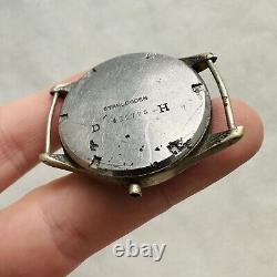 RARE BRACELET MONTRE CASE DH MILITAIRE WWII PIÈCES RÉPARATION ARMY ALLEMANDE VINTAGE SUISSE