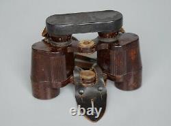 Rare Fin De La Seconde Guerre Mondiale Allemand 6x30 Bakélite Dienstglas Jumelles Cxn Busch Ww2 1944