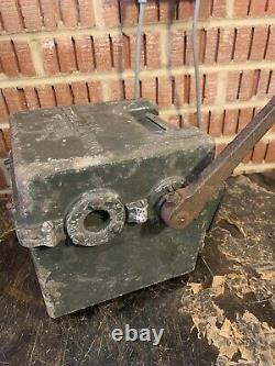 Rare Ww2 De L'armée Allemande Bunker Générateur De Pédale Tm5a 1937 Daté