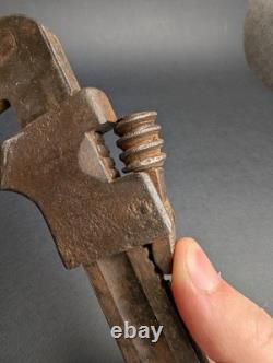 Rare clé à molette militaire allemande de la Seconde Guerre mondiale, clé Monkey Mauser marquée