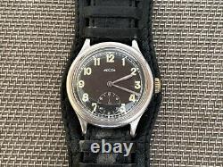 Recta Wwii Suisse Pour L'armée Allemande Wehrmacht Military Vintage Wrist Watch 1940s
