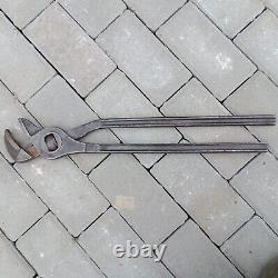 Relique de la Seconde Guerre mondiale Clé à molette originale de l'armée allemande D. R. G. M. CHROM EXTRA, Enregistrement d'alarme