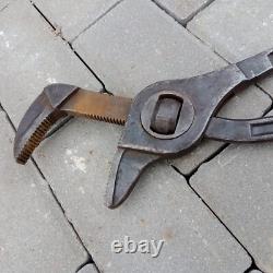 Relique de la Seconde Guerre mondiale Clé à molette originale de l'armée allemande D. R. G. M. CHROM EXTRA, Enregistrement d'alarme