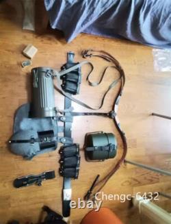 Réplique d’un ensemble d’équipement en cuir 98 de l’armée allemande de la Seconde Guerre mondiale : gourde, étui pour masque à gaz et ceinture – accessoire de cosplay
