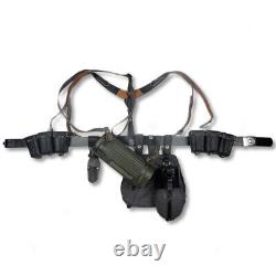 Réplique de l'équipement en cuir de l'armée allemande de la Seconde Guerre mondiale : ensemble de ceinture de masque de bouilloire pour cosplay.