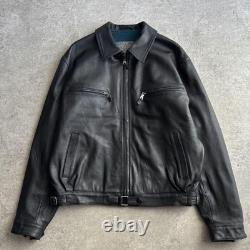 Réplique de la veste en cuir Luftwaffe de la WWII L. V. A. Armée allemande