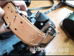 Réplique en stock de la Seconde Guerre mondiale de l’armée allemande 98, équipement en cuir, gourde, masque, pot, ceinture, ensemble de prop
