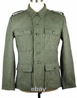 Repro Wwii German Army M43 Em Wool Field Tunic Trousers Suit Size XL 
 <br/> Traduction: Repro Wwii Armée allemande M43 Em Laine Tunique de champ Pantalon Costume Taille XL