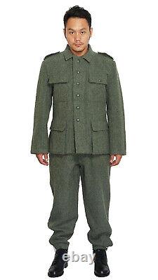 Repro Wwii German Army M43 Em Wool Field Tunic Trousers Suit Size XL 	  <br/> 	Traduction: Repro Wwii Armée allemande M43 Em Laine Tunique de champ Pantalon Costume Taille XL