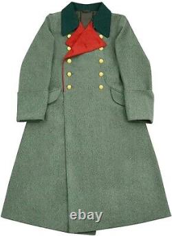 Reproduction du manteau de tranchée gris-vert de l'armée allemande M36 de la Seconde Guerre mondiale