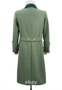 Reproduction du manteau de tranchée gris-vert de l'armée allemande M36 de la Seconde Guerre mondiale