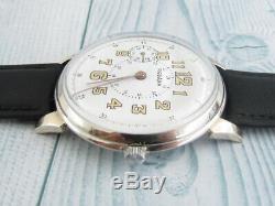 Rodana Seconde Guerre Mondiale Armée Allemande Militaire Suisse Vintage Mécaniques Wristwatch 15 Rubis