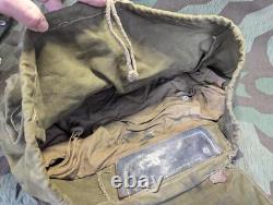 Sac à dos M41 original allemand de la Seconde Guerre mondiale se fixant aux sangles en Y de la Wehrmacht.