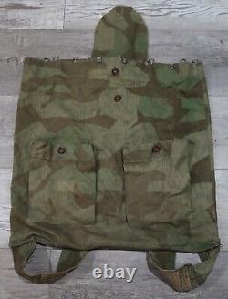 Sac à dos camouflage d'éclat de champ allemand de la Seconde Guerre mondiale, équipement de la Wehrmacht de l'armée de terre, munitions