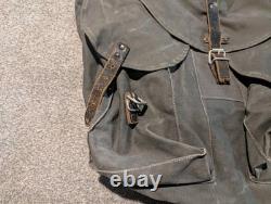 Sac à dos militaire autrichien vintage en toile, Seconde Guerre mondiale, années 1940, armée allemande