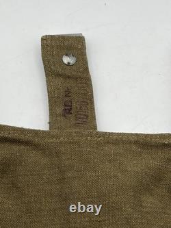 Sac à pain de l’armée allemande originale de la Seconde Guerre mondiale, marqué et daté, avec ceinture, bretelles en Y et kit de cadre en A