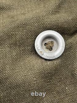 Sac à pain de l’armée allemande originale de la Seconde Guerre mondiale, marqué et daté, avec ceinturon, bretelles en Y et kit de cadre en A