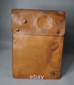 Sac de carte de dispatch d'officier de l'armée allemande Heer de la WWII 1943 avec boussole et chaussette