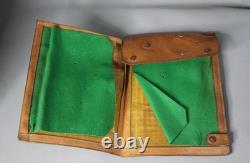 Sac de carte de dispatch d'officier de l'armée allemande Heer de la WWII 1943 avec boussole et chaussette