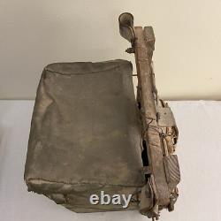 Sac en cuir rare de radio en bois de l'armée allemande de la Seconde Guerre mondiale, Wehrmacht, 22 Axis