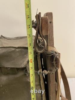 Sac en cuir rare de radio en bois de l'armée allemande de la Seconde Guerre mondiale, Wehrmacht, 22 Axis