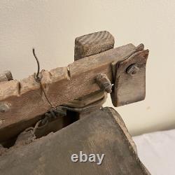 Sac en cuir rare de radio en bois de l'armée allemande de la Seconde Guerre mondiale, Wehrmacht, 22 Axis