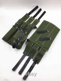 Sac en toile de l'armée allemande de la Seconde Guerre mondiale : Ensemble de ceinture combinée d'équipement de soldat P38/P40 d'élite.