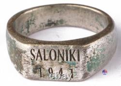 Salonique 1941 Seconde Guerre mondiale Grèce anneau allemand WWII armée grecque Wehrmacht gothique