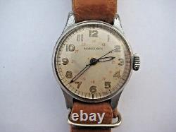 Seconde Guerre Mondiale Militaire Armée Allemande Wristwatch Cal Longines. 12l