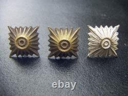 Seconde Guerre mondiale Allemagne Vintage Original Lot de 3 Insignes de Rang d'Officier NCO de l'Armée Allemande Rare