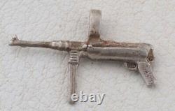 Seconde Guerre mondiale Allemand WW2 Pendentif MP 40 Parachutiste en ATTAQUE Mitrailleuse MILITAIRE Armée