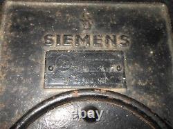 Seconde Guerre mondiale Armée allemande Siemens & Halske Téléphone de bunker TÉLÉPHONE DE BUNKER TRÈS RARE