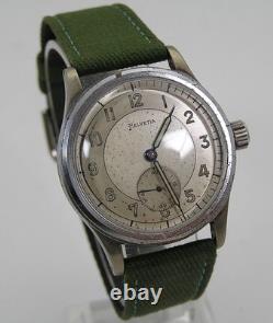 Seconde Guerre mondiale Helvetia capturée DH Dienstuhr Heer rebrandée allemande montre d’ordonnance US Army OH