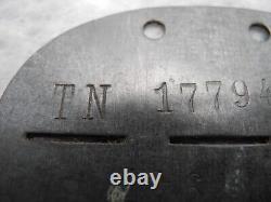 Seconde Guerre mondiale. Insigne rare de l'armée allemande SS Wermacht ID DOG TAG (TN 177947)