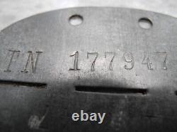 Seconde Guerre mondiale. Insigne rare de l'armée allemande SS Wermacht ID DOG TAG (TN 177947)