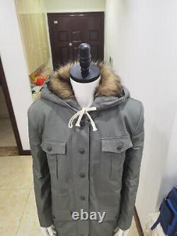 Seconde Guerre mondiale Repro Allemand M43 Parka d'hiver en fourrure de lapin gris souris taille XL