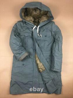 Seconde Guerre mondiale Repro Allemand M43 Parka d'hiver en fourrure de lapin gris souris taille XL