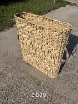 Seconde Guerre mondiale panier d’artillerie en osier de l’armée allemande, porte-obus, contient 4 obus Seconde Guerre mondiale panier d’artillerie en osier de l’armée allemande, porte-obus, contient 4 obus