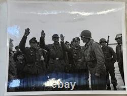 Seconde Guerre mondiale, trêve entre les États-Unis et l’Allemagne, rivière Elbe, 1945, photo originale du Signal Corps de l’armée américaine