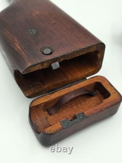 Set de holster avec crosse en bois Mauser C-96 de style Première Guerre mondiale de l'armée allemande. Cuir véritable.
