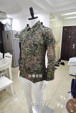 Seulement Size XL Allemand Army Linen Hbt Dot 44 Pea Camo M43 Zone Tunic Et Trousers