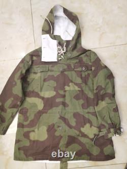 Seulement TAILLE S ARMÉE ALLEMANDE CAMOUFLAGE ITALIEN & BLANC ANORAK DE MONTAGNE RÉVERSIBLE