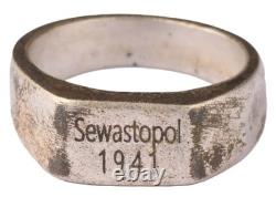 Sewastopol 1941 Seconde Guerre mondiale Anneau allemand Armée allemande Wehrmacht Force gothique Horreur