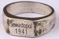 Sewastopol 1941 Seconde Guerre mondiale Anneau allemand Armée allemande Wehrmacht Force gothique Horreur