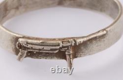 Soldats allemands en attaque 800 argent miniature DAK Corps africain WWII Armée