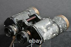Superbe! Allemagne Ww2 10x50 Beh Leitz Binoculars + Strap & Graticule Strichplatte