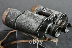 Superbe! Allemagne Ww2 10x50 Beh Leitz Binoculars + Strap & Graticule Strichplatte