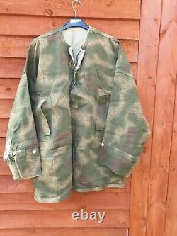 Tan And Water Camo Smock Original Cloth Wh Panzergrenadier Ww2 Allemand