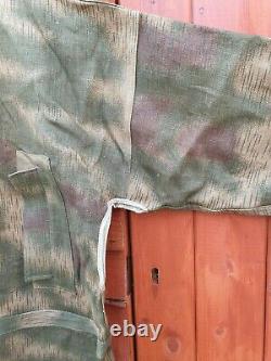 Tan And Water Camo Smock Original Cloth Wh Panzergrenadier Ww2 Allemand